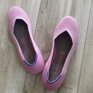 Rothy’s Round Toe Flat Begonia Pink 7.5